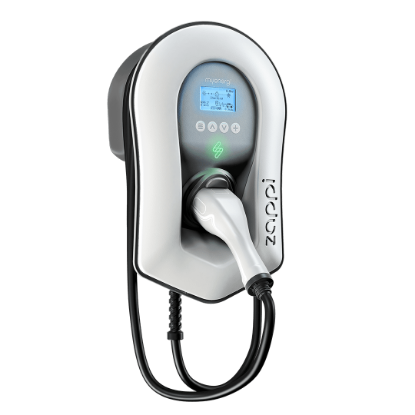 Picture of myenergi Zappi Smart EV Charger (7kW/22kW, Tethered 6.5m, White)