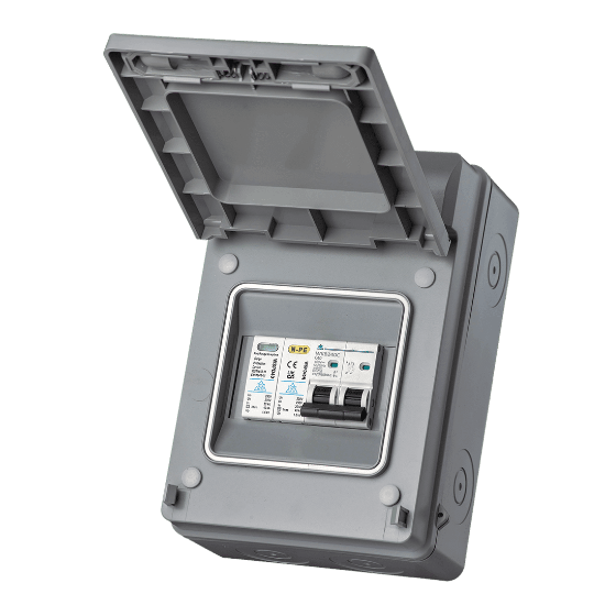 Picture of Whitecliffe Metal EV Consumer Unit - 40A Type A B Curve RCBO + SPD (WMRC40BSP) Picture of Whitecliffe Metal EV Consumer Unit - 40A Type A B Curve RCBO + SPD (WMRC40BSP)
