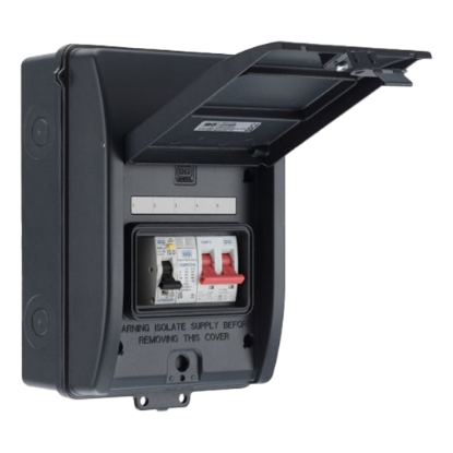 Picture of BG SyncEV Grey EV Consumer Unit - 40A RCD, 40A MCB, SPD (CFEV5A-01)