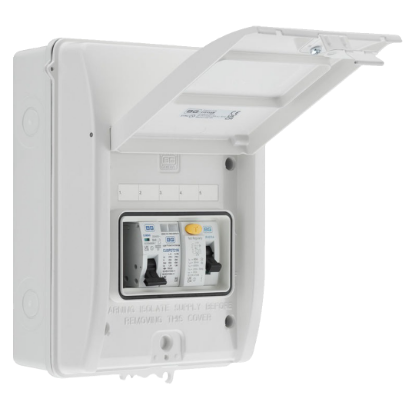 Picture of BG SyncEV White EV Consumer Unit - 40A RCD, 40A MCB, SPD (CFEV5AW-01)