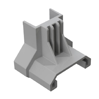 Picture of Esdec ClickFit Evo Trapezoidal Roof End Clamp Support - Grey