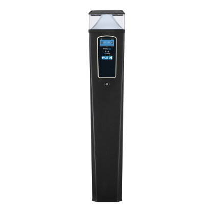 Picture of SYNC ENERGY Twin 22kW Ground-Mounted Commercial EV Charger with Top Light