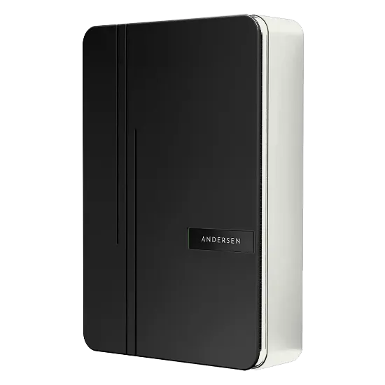 Picture of Andersen A3 Smart EV Charger (7kW, Tethered, Customisable) Andersen A3 Midnight Black - Alpine White