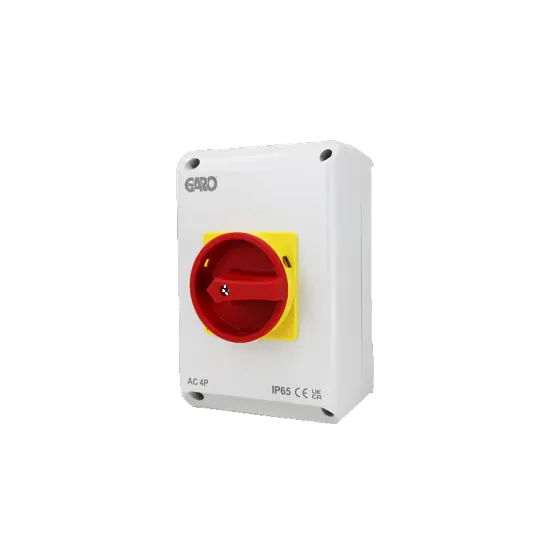 Picture of Garo SIAC420IP65 AC Safety Switch 20 Amp 4 Pole IP65 Isolator Picture of Garo SIAC420IP65 AC Safety Switch 20 Amp 4 Pole IP65 Isolator