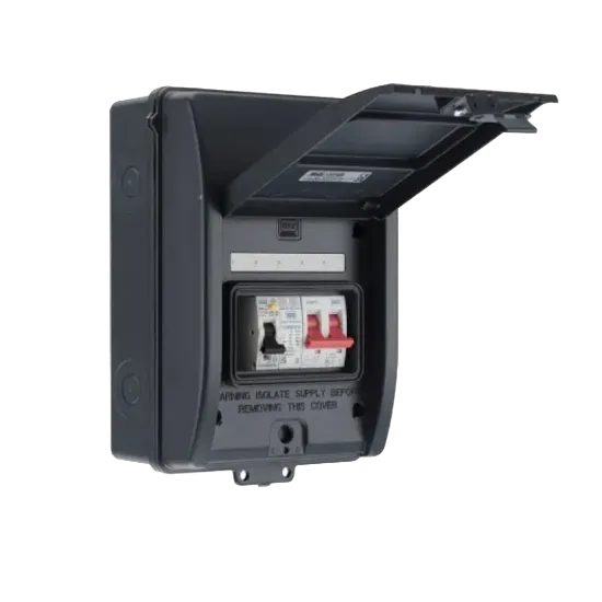 Picture of BG SyncEV Grey EV Consumer Unit - 40A RCD, 40A MCB, SPD (CFEV5A-01) Picture of BG SyncEV Grey EV Consumer Unit - 40A RCD, 40A MCB, SPD (CFEV5A-01)